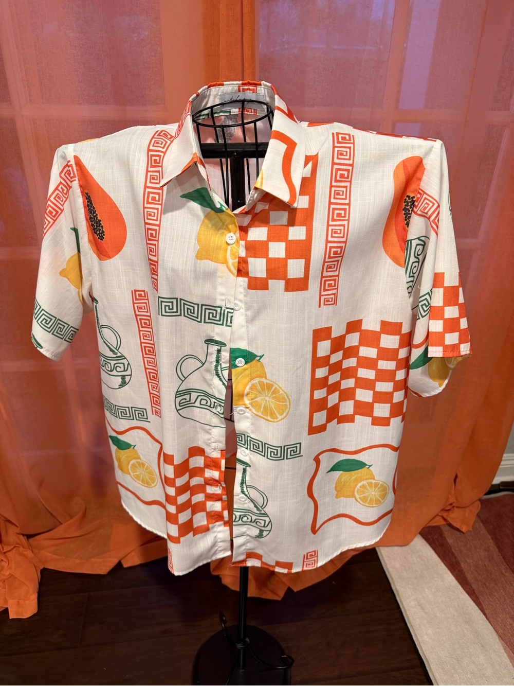 Petal & Pup Orange, Yellow & Green Citrus Print Button-Down Shirt